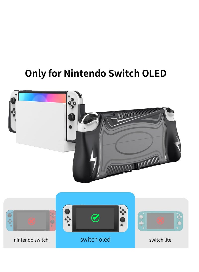 Excefore Switch OLED Case Compatible with Nintendo Switch OLED, Dockable Case for Nintendo Switch OLED, Unique Upgraded Designed, Comfortable & Ergonomic TPU Grip Case for Joy-Con Controller - Image 2