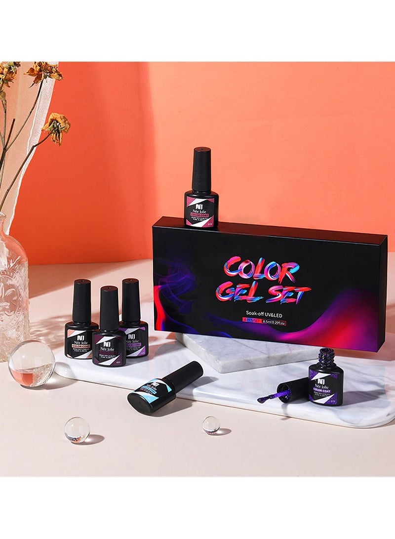 Nee Jolie 6 Pce 8.5ml Nail Polish Set Design Art Salon - Image 4