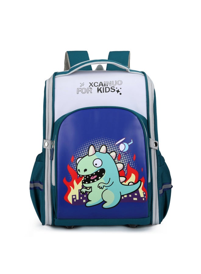 Space Bag Grade One And Two Large Capacity Children's Cartoon Schoolbag Integrated Space Schoolbag For Primary School Students-Color:Green - Image 1