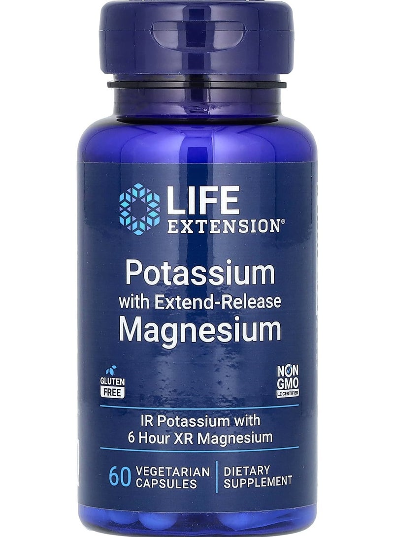 Potassium with Extend-Release Magnesium, 60 Vegetarian Capsules