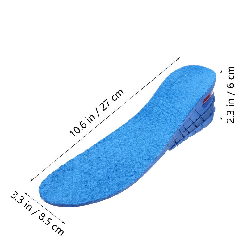 Air Inflated Height Increase Insoles Shock Absorbing Heel Lift For Arch Support - Image 3