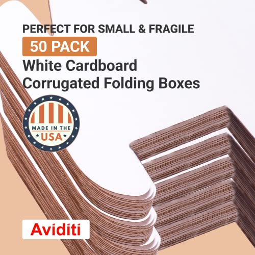 AVIDITI Shipping Boxes Small 6"L x 4"W x 2"H, 50-Pack | Corrugated Cardboard Box for Packing, Moving and Storage - Image 3
