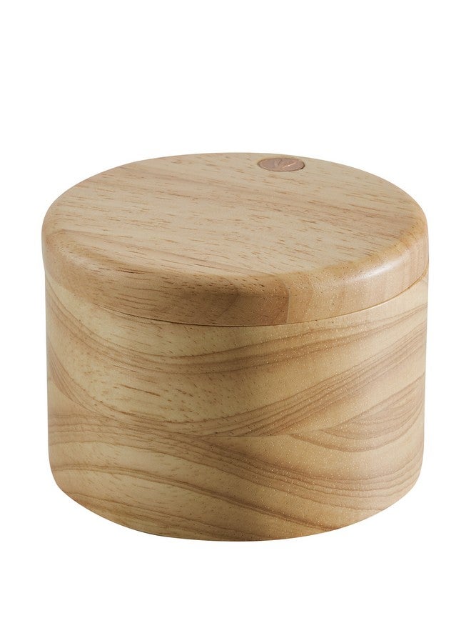 اييشا قبو ملح باراوود مع غطاء من آيشا كاري بانتري وير / صندوق ملح باراوود مع غطاء - 4 بوصات، بني - Image 4