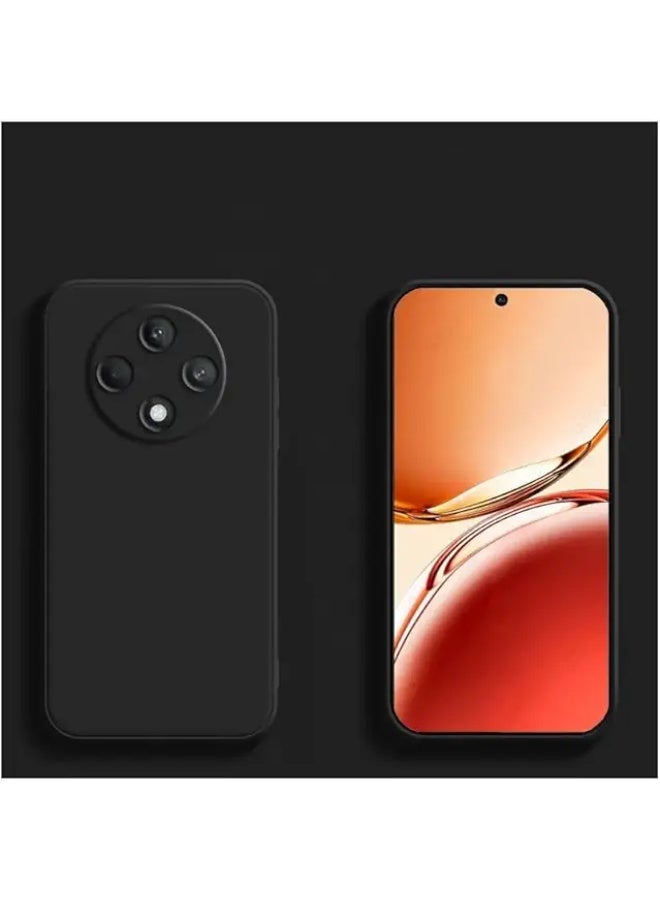 Protective Cover For Oppo Reno  12F , Slim Fit Soft Back TPU Case Flexible Silicone Cover Compatible For Oppo Reno 12F - Black