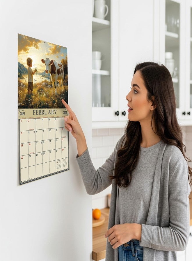 The KING Company 2026 Country Cows Wall Calendar 16-Month X-Large Size 14x22, Calendar by The KING Company-Monster Calendars - Image 3