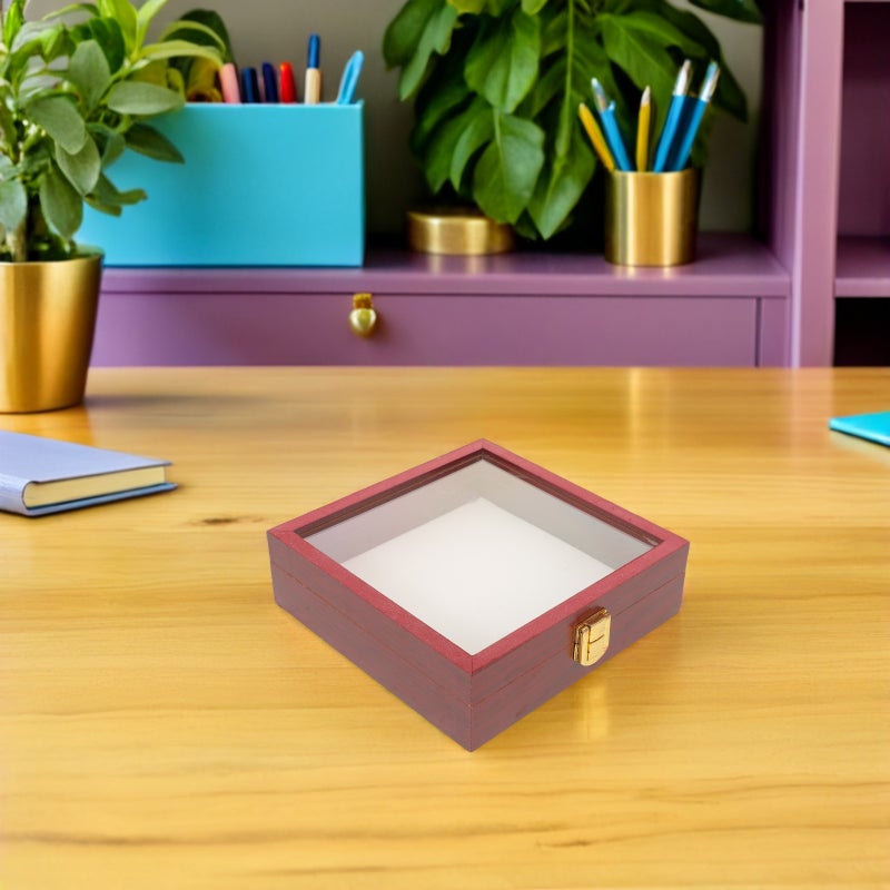 Shadow Box Frame: Shadow Boxes Deep Display Cases 3d Wood Picture Frame With Lid For Graduation Photo Bouquets Butterfly 5.89 X 5.89 X 1.77 In - Image 2