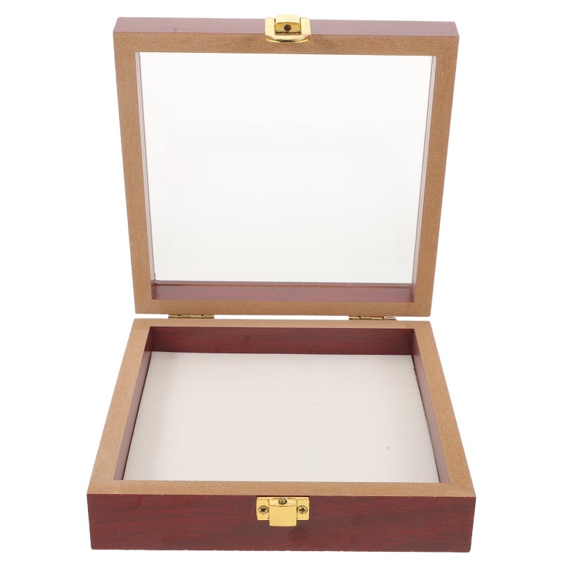 Shadow Box Frame: Shadow Boxes Deep Display Cases 3d Wood Picture Frame With Lid For Graduation Photo Bouquets Butterfly 5.89 X 5.89 X 1.77 In - Image 1