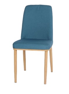 osss wood legs dining table chair blue color