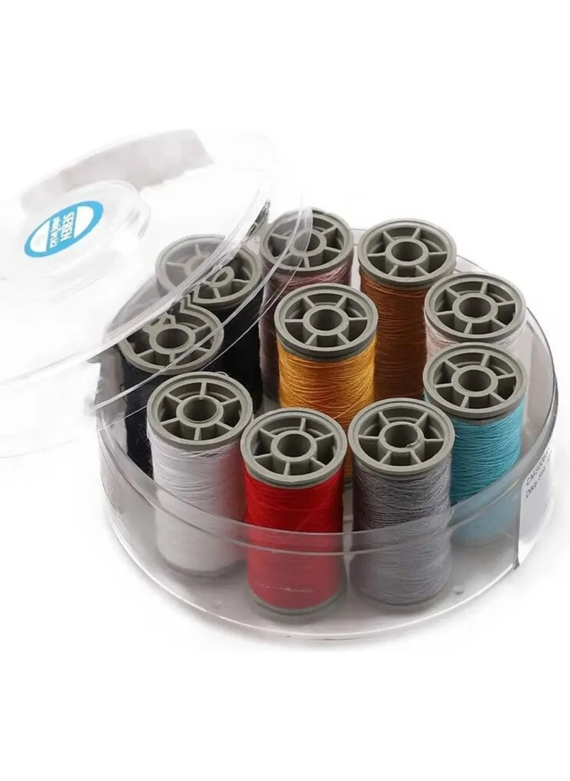 Royaleks 100% Polyester Sewing Thread Quality 10 Pieces Different Spool Thread Set Zümrüt NO:120