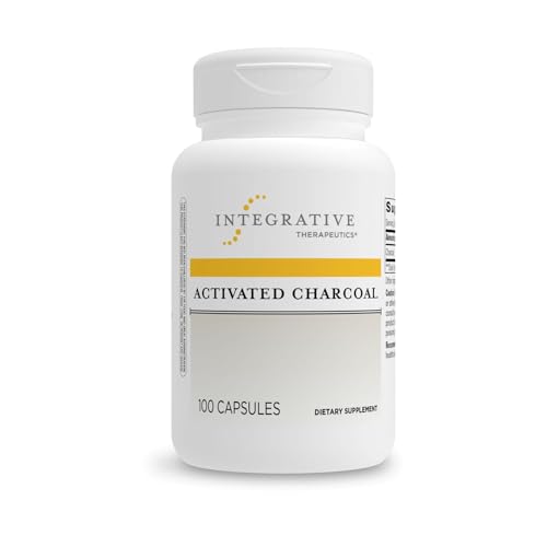 Integrative Therapeutics Activated Charcoal Gluten Free Dairy Free 100 Capsules