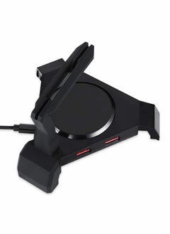 Y&D Mouse Bungee, Gaming Cord Controller, with 4 Port USB Hub & RGB Lighting, Cable Management Organizer Fixer Holder - Black  - Image 4