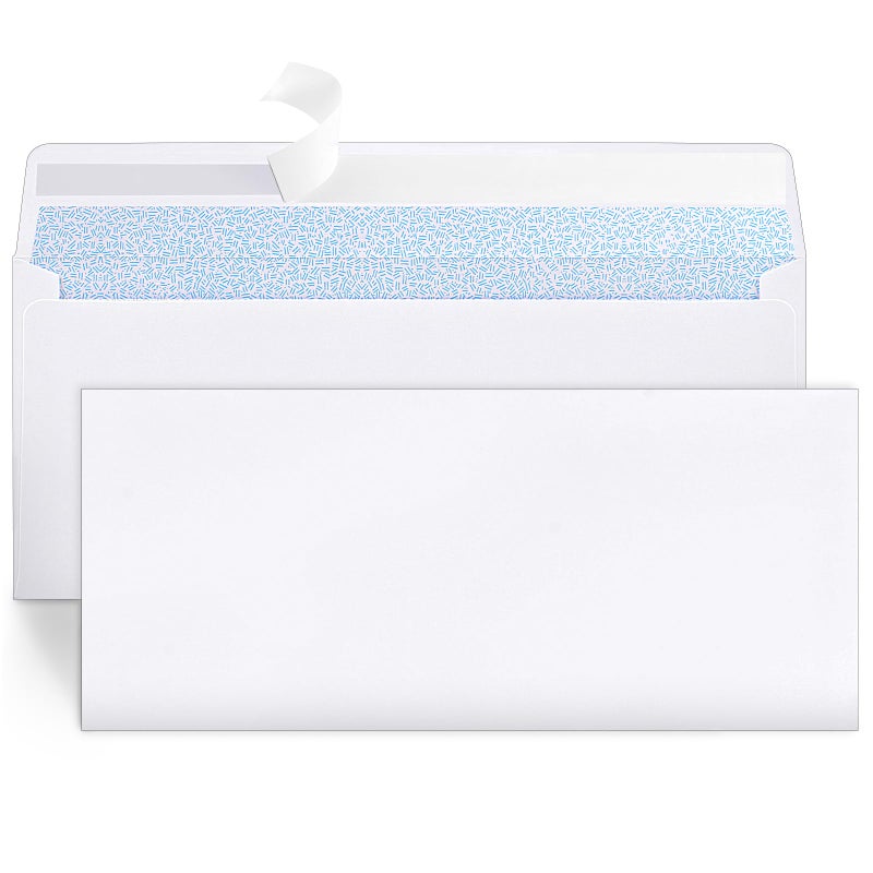 Joyberg 72 Packs #10 Envelopes, Business Envelopes, Envelopes Self Seal, Security Envelopes, Peel and Seal Closure, Size 4-1/8 X 9-1/2 Inches, White, 26LB - Image 1