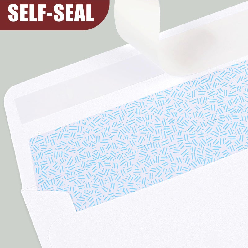 Joyberg 72 Packs #10 Envelopes, Business Envelopes, Envelopes Self Seal, Security Envelopes, Peel and Seal Closure, Size 4-1/8 X 9-1/2 Inches, White, 26LB - Image 3