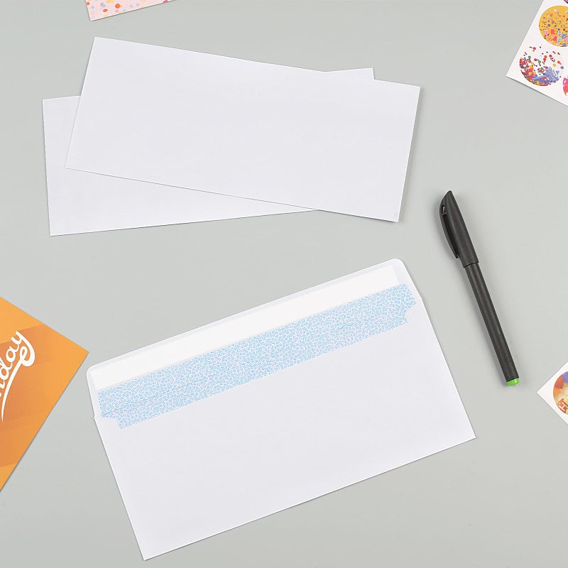 Joyberg 72 Packs #10 Envelopes, Business Envelopes, Envelopes Self Seal, Security Envelopes, Peel and Seal Closure, Size 4-1/8 X 9-1/2 Inches, White, 26LB - Image 5