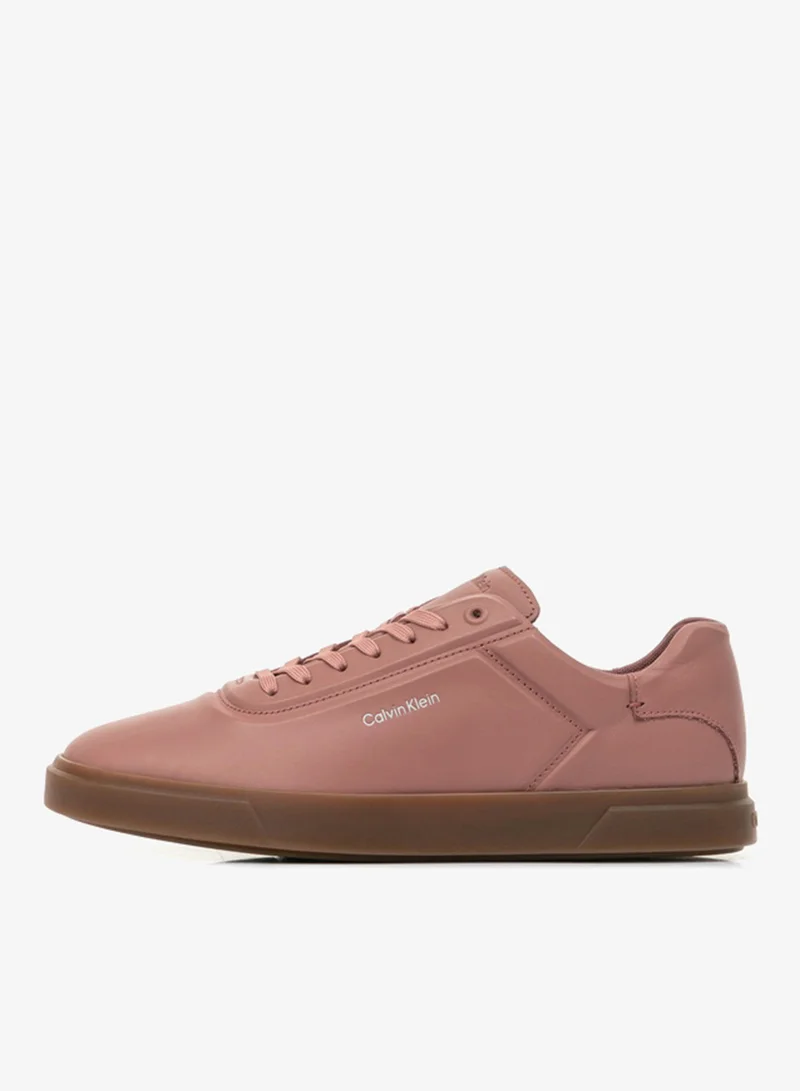 CALVIN KLEIN Brooke - Leather Tonal Logo Trainers
