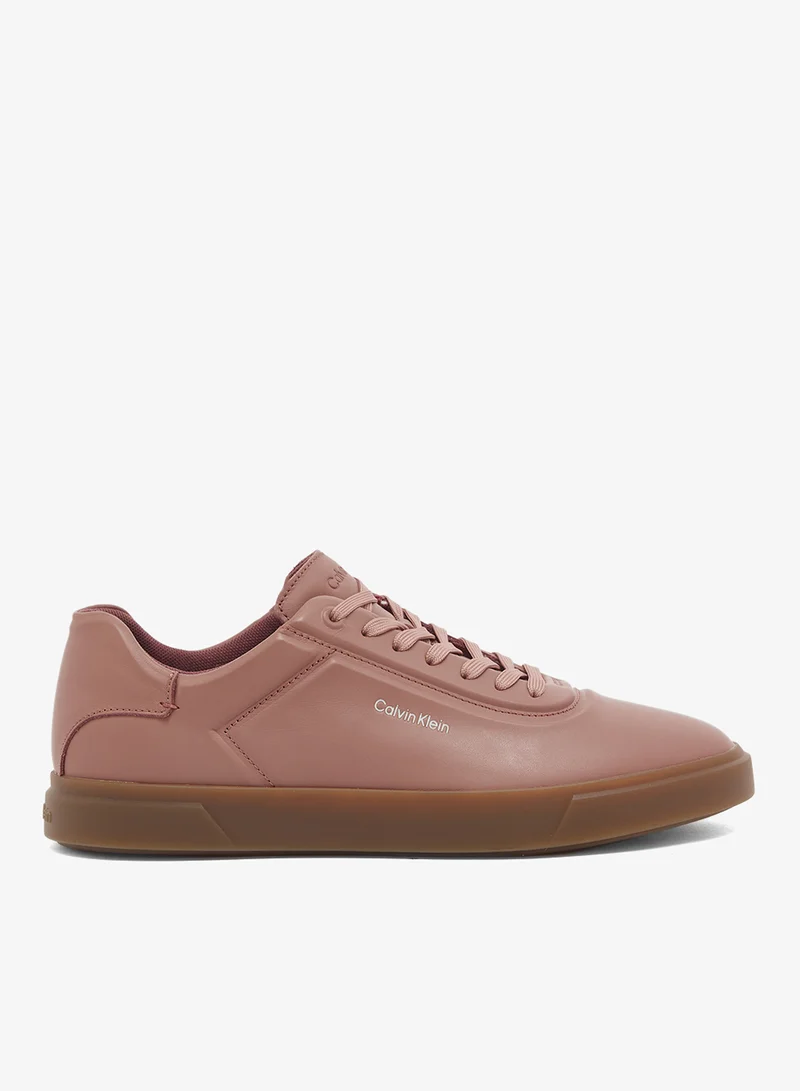 CALVIN KLEIN Brooke - Leather Tonal Logo Trainers