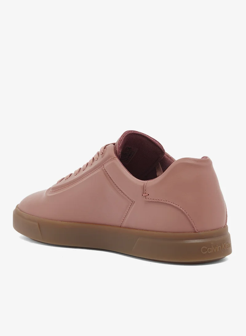 CALVIN KLEIN Brooke - Leather Tonal Logo Trainers