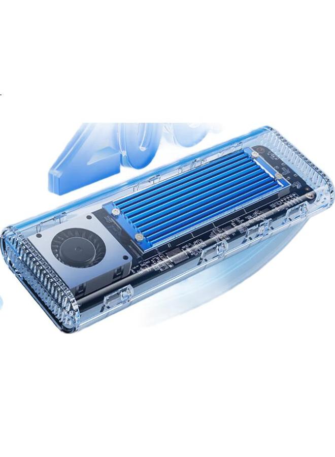 Orico Orico M.2/Nvme External Ssd Enclosure, Usb3.2 To Typec Interface, 20Gbps Speed, Compatible With Laptops, Blue Tcm2-G20 - Image 2