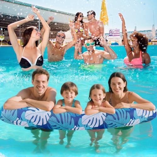 Brmoka 2 Pack Inflatable Swimming Pool Noodles Jumbo, Quick Drying Soft Fabric Covered Pool Noodle Jumbo with Portable Storage Bag, Premium Buoyancy for Summer Swim Pools Party - Image 4
