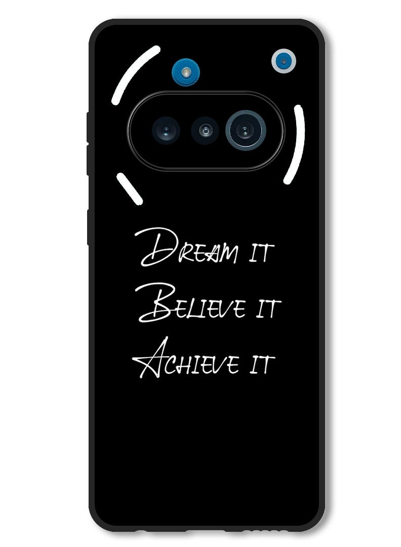 Theodor Case Compatible with Nothing Phone 3a Protection Shockproof Bumper Cover Dream it - Image 1