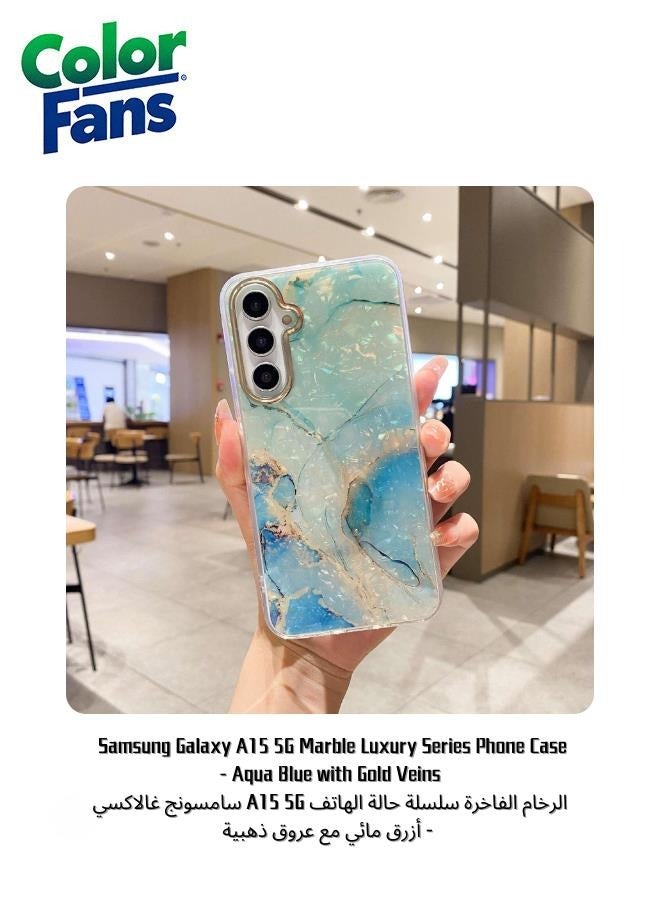 Color Fans Samsung Galaxy A15 5G Marble Luxury Series Phone Case