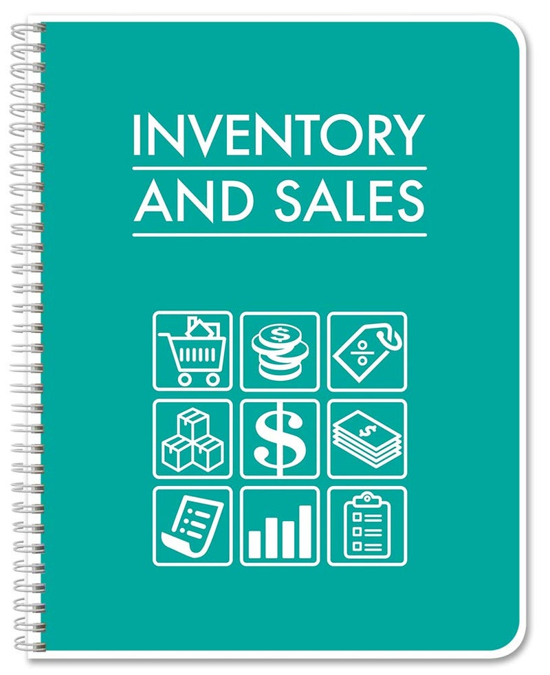 BookFactory Inventory and Sales Log Book Small Business Order Notebook Ledger Logbook Organizer - 120 Pages, 8.5''x11'' (BX) (Made in USA)