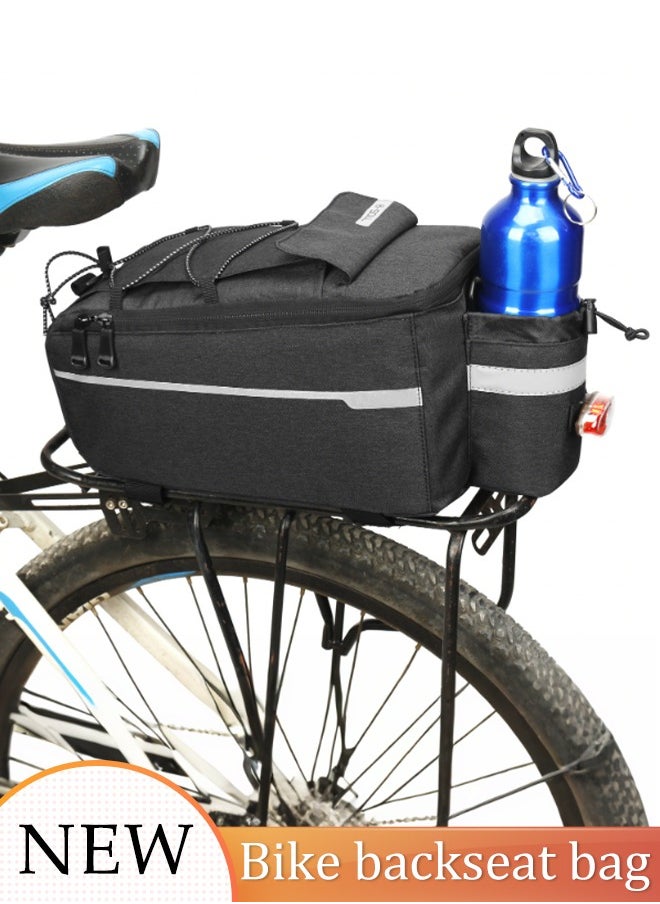 Generic Bike Bag pannier Bag Waterproof Bike Rear Rack Storage Bag Durable Large Capacity Cycling Trunk Storage Sack Rear Frame Multifunctional Bicycle Pannier Carrier Trunk Pan bag  - Image 1