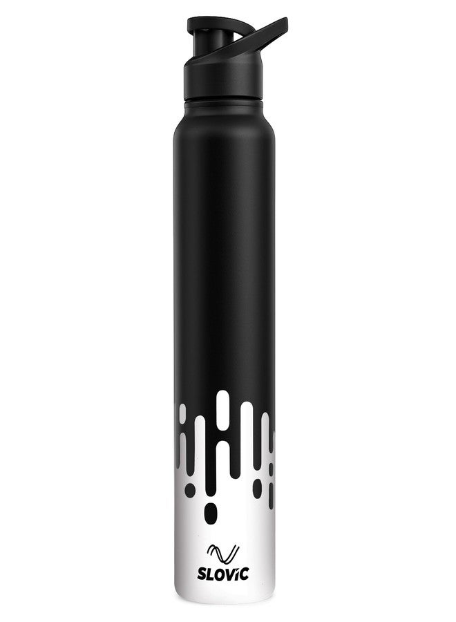 SLOVIC Steel Water Bottle 1 Ltr | UV Print Fridge Bottle with Sipper Cap | 100% BPA Free & leak-Proof | Water Bottle for School Kids | Sipper Water Bottles for Adults | Ideal for Gym, Office, Travel - Image 1