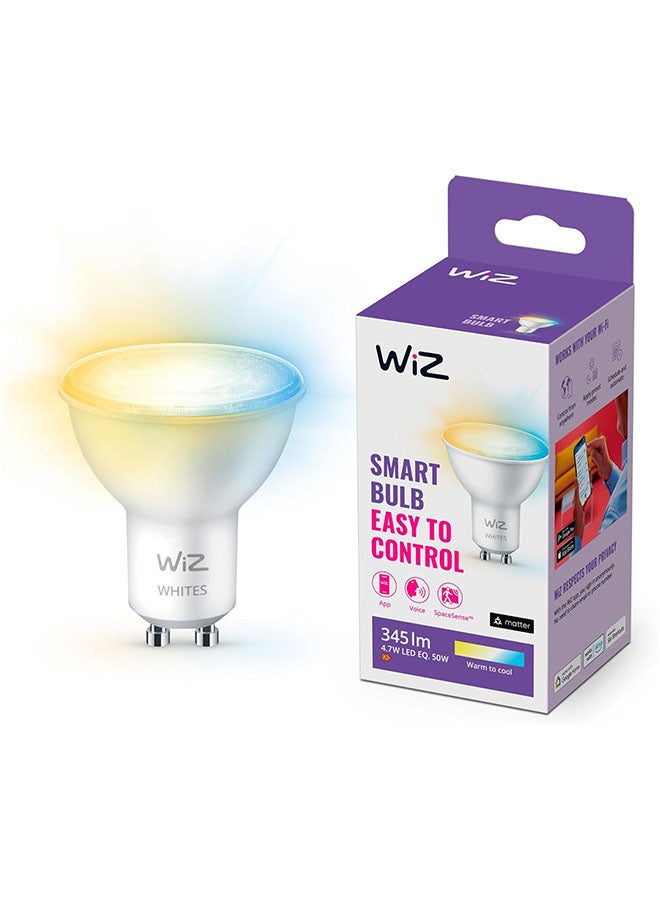 Wiz Smart LED Bulb GU10, 50W, Tunable White (2700K-6500K), Wi-Fi And Bluetooth, Works with Alexa And Google Assistant - Image 1
