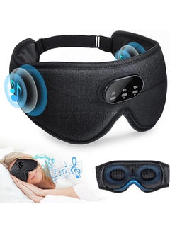 Bluetooth Sleep Headphones White Noise Sleep Mask,3D Eye Mask for Sleeping,38 Relaxing Soothing Sounds,16hrs Playingtime,Light Blocking Eye Mask, Auto - off Timer