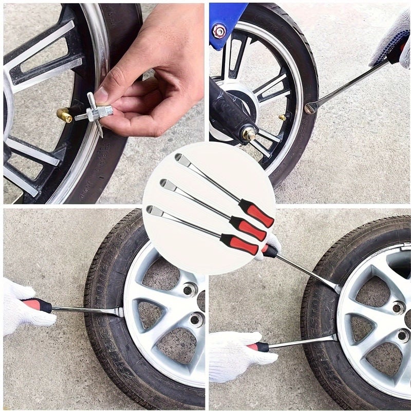 Set Of 3 Versatile Crowbars For Vehicle Upkeep And Tire Changing - Image 4