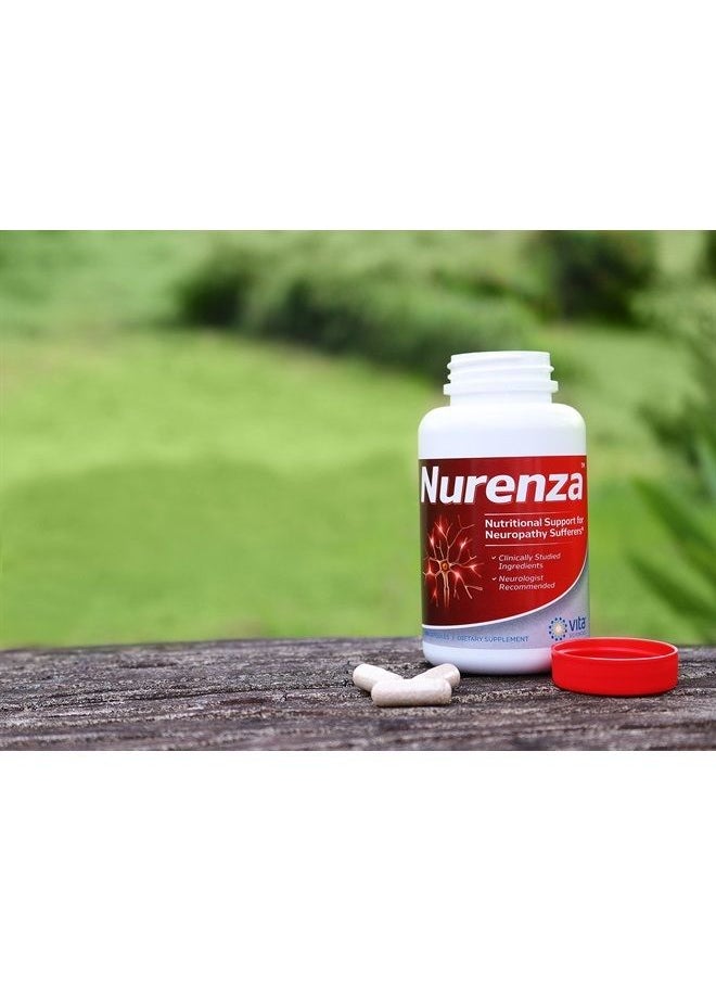 Vita Sciences - Nurenza Neuropathy Supplement for Nerve Health and Repair. Natural R-ALA Form 10x Strength with Vitamins and Antioxidants to Renew and Revitalize Feet, Hands, Legs, and Toes. 60 Ct. - Image 1
