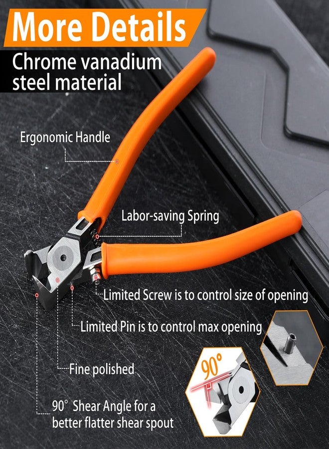 SPEEDWOX Diagonal Cutting Pliers 90 Angled Flush Cutters For Electronic Component Wire Cutters For Jewelry Making Side Cutters For Crafting Model Sprue Wire Clippers Floral Wire Cutter Zip Tie Cutter - Image 3