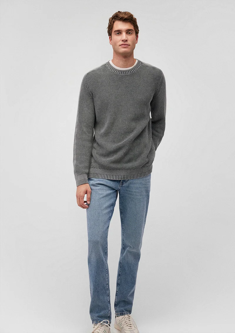 مافي Crew Neck Gray Sweater