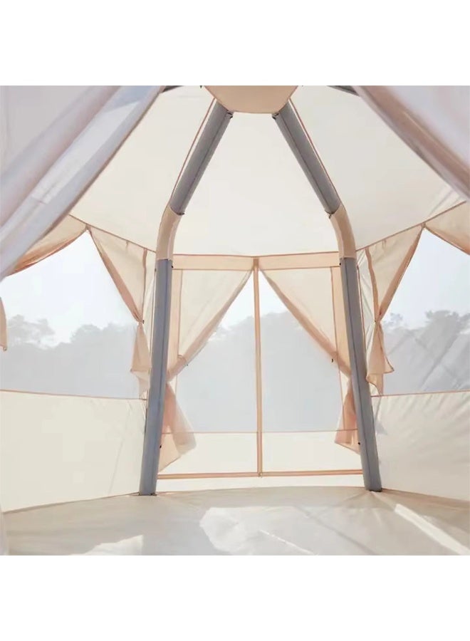 توبيز خيمة توبي القابلة للنفخ 03 خيمة تخييم مع مضخة، خيام تخييم فاخرة تتسع من 4 إلى 6 أشخاص، سهلة التركيب، خيمة أكسفورد خارجية مقاومة للماء والرياح ومناسبة لـ 4 فصول - Image 5