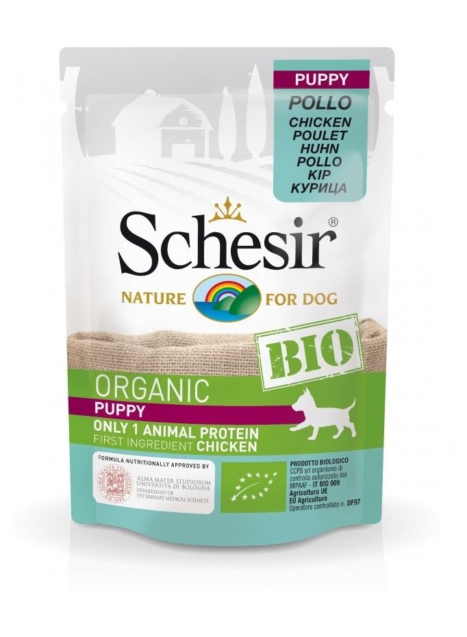 Schesir Organic Bio Chicken Puppy Wet Food - Image 1