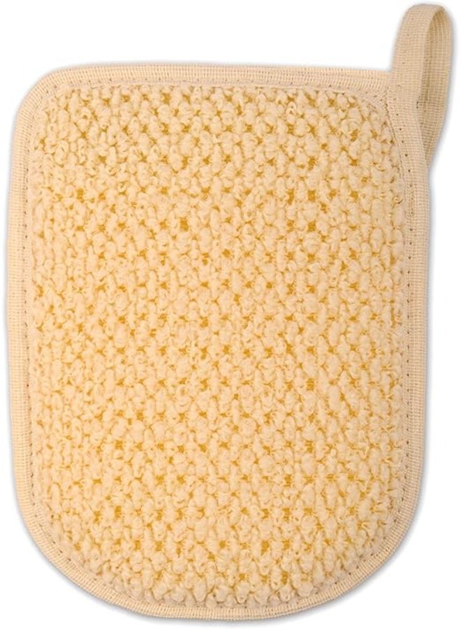 ليفة استحمام طبيعية من السيزال - قفاز مزدوج الوجه لتقشير لطيف وتنشيط البشرة - ناعم على الوجه الآخر للتدليك والاسترخاء - Image 5