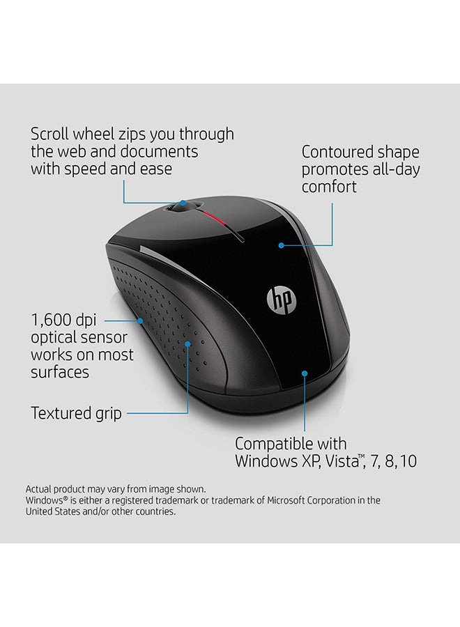 HP ماوس لاسلكي X3000 أسود - Image 5