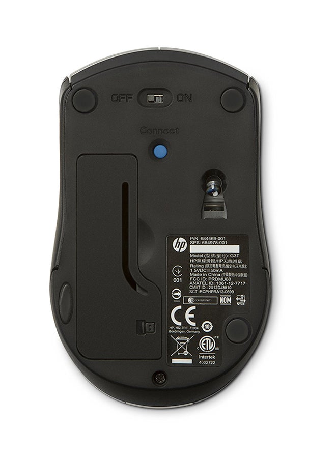 HP ماوس لاسلكي X3000 أسود - Image 2