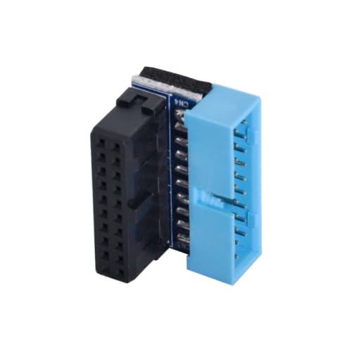 chenyang USB 30 Front Panel Header 1920Pin Male to Female 90 Degree Down Angled Mainboard Header Gender Changer Connector Adapter - Image 1