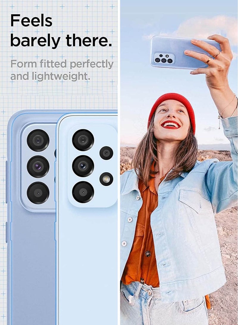 سبايجن ذيين فيت حافظة واقية لجهاز ل سامسونج جالاكسي A33 - كريم بلو - Image 3