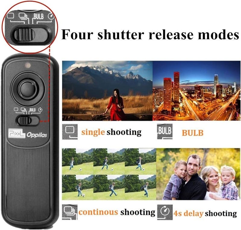 Pixel 2.4GHz Digital Wireless Remote Control S2 Remote Shutter Release for Sony ZV-1 A58 A68 A1 A9 A7 A7II A7R A7RII A7S A5000 A5100 A6000 A6300 A6400 A6500 A6600 RX100II HX300 HX400 HX400V HX50V HX90 - Image 2