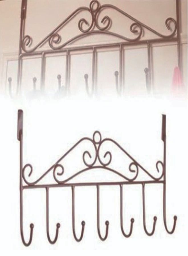 ZCM-HAPPY 2-Piece Bag Towel Coat Clothes Hat Over Door Hanger - Image 4