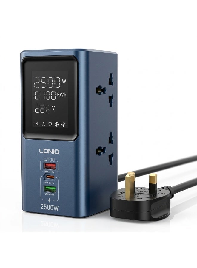 LDNIO محول طاقة عالمي 45 واط مع شريط طاقة LED مكتبي SC2 - Image 1