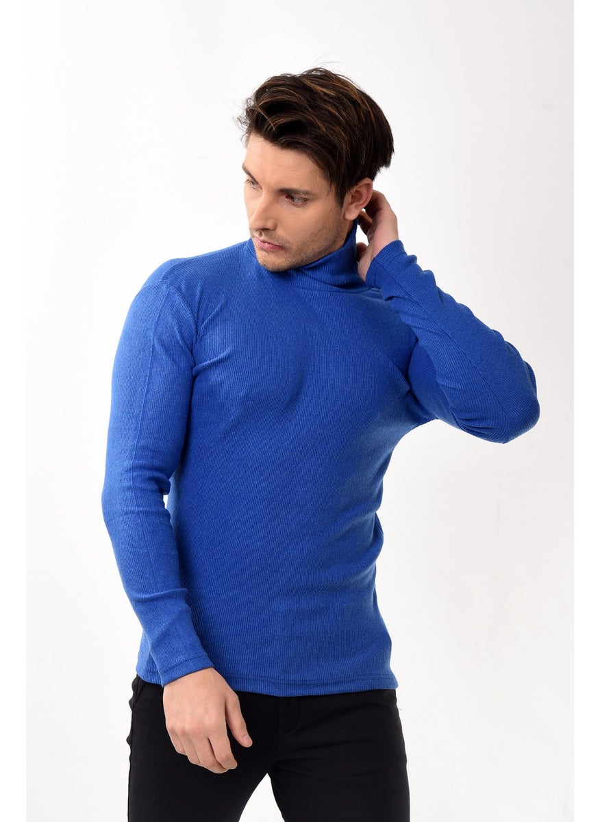 Belifanti Collection Men's Turtleneck Turtleneck Slim Fit Sweater Saks  - Image 4
