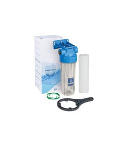 Aquafilter Aquafilter NSF Certified Inline Drinking Water Filtration System 10" RO, Whole House, 3/4” Inlet and Outlet BSPT for For Municipality Water - Removes All Impurities From Water (Single Stage)  - Image 1