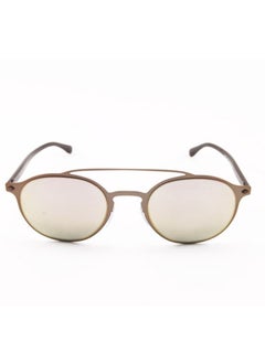 GIORGIO ARMANI Full Rim Round Unisex Sunglass - AR6041 3006/4Z - Lens Size: 49 mm - Matte pale gold  - Image 1