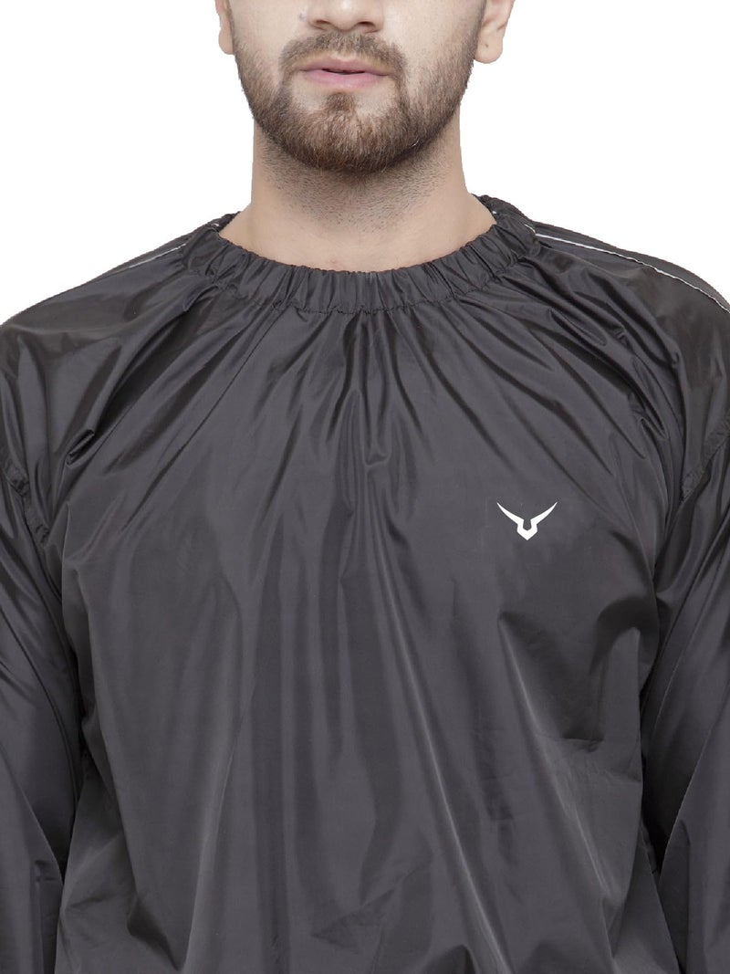 Invincible Men's Sauna Suit (Black Pro, 2XL) - Image 5