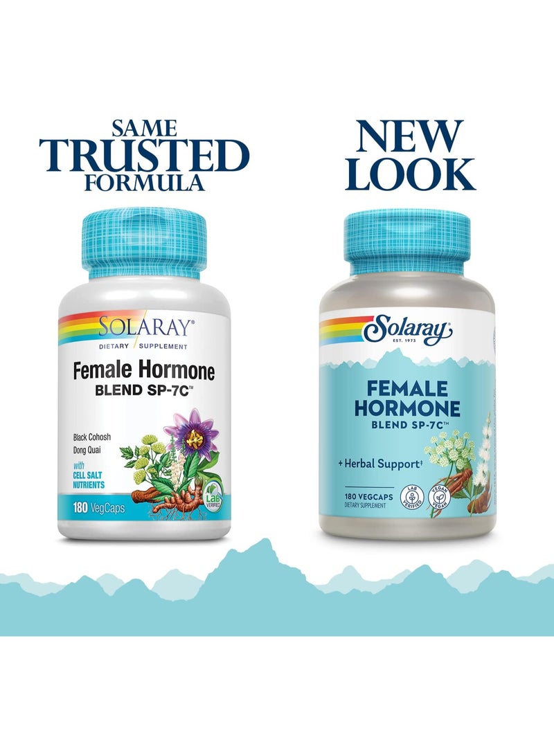 مزيج هرمونات أنثوية SP-7C، مزيج أعشاب يشمل الكوهوش الأسود، دونغ كواي، زهرة الآلام، البلميط المنشاري، اليام البري، وغيرها. ١٨٠ كبسولة نباتية - Image 3