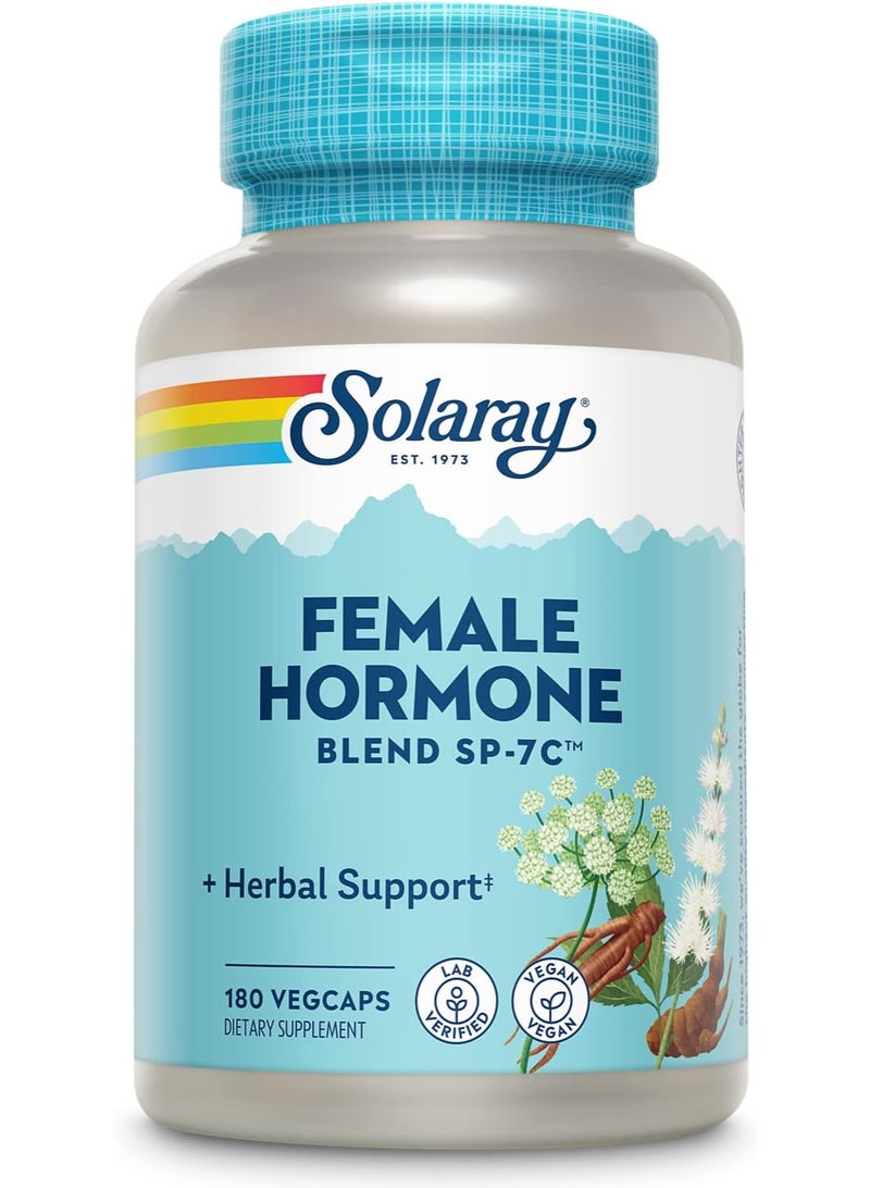 مزيج هرمونات أنثوية SP-7C، مزيج أعشاب يشمل الكوهوش الأسود، دونغ كواي، زهرة الآلام، البلميط المنشاري، اليام البري، وغيرها. ١٨٠ كبسولة نباتية - Image 1